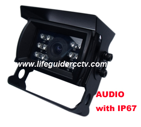 600TVL Waterproof Camera with Audio, IP 67